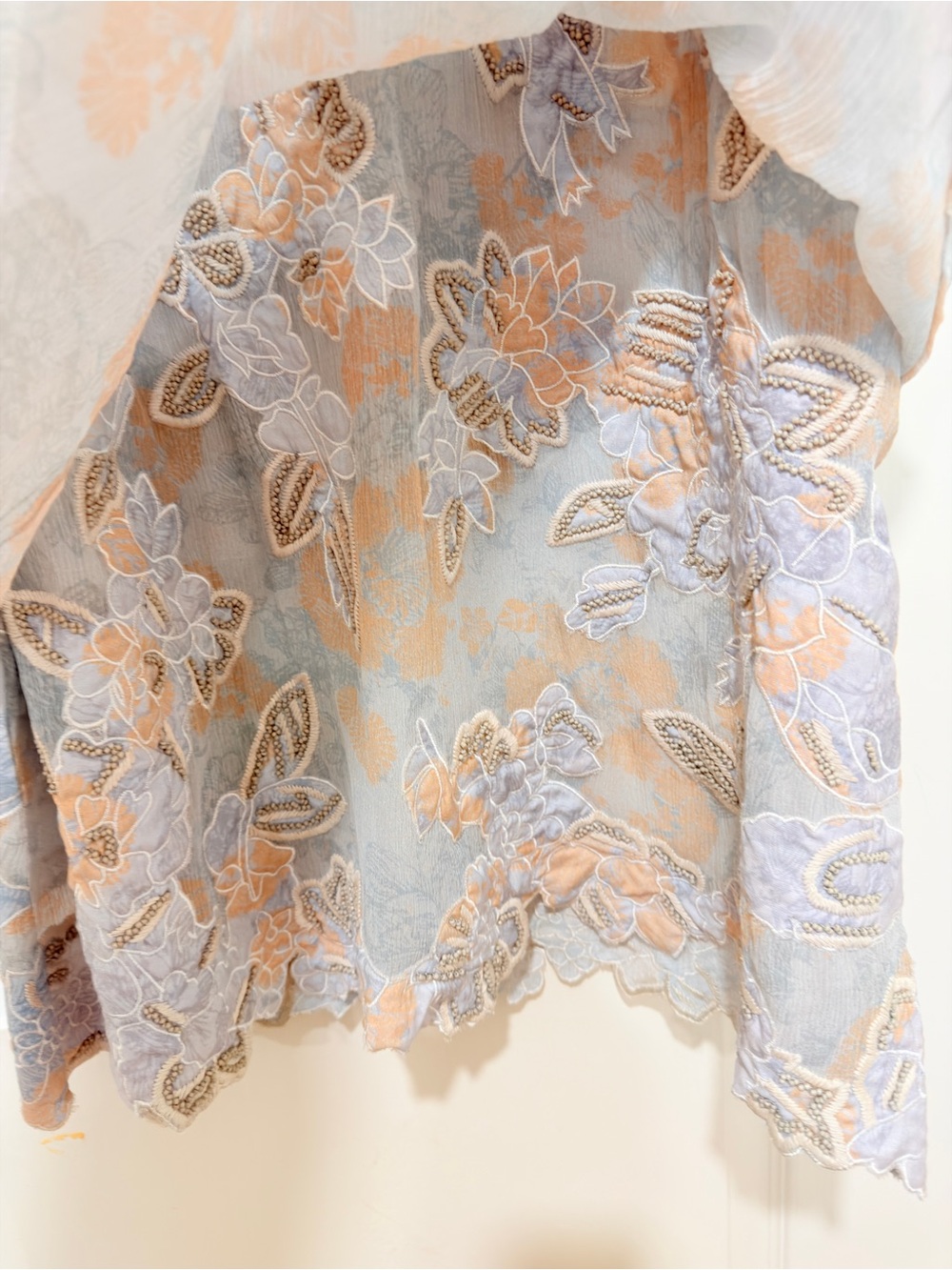 Sundance Moonshadow Beaded Embroidered Dress w/ Mesh Overlay PXL NWOT - Picture 6 of 13